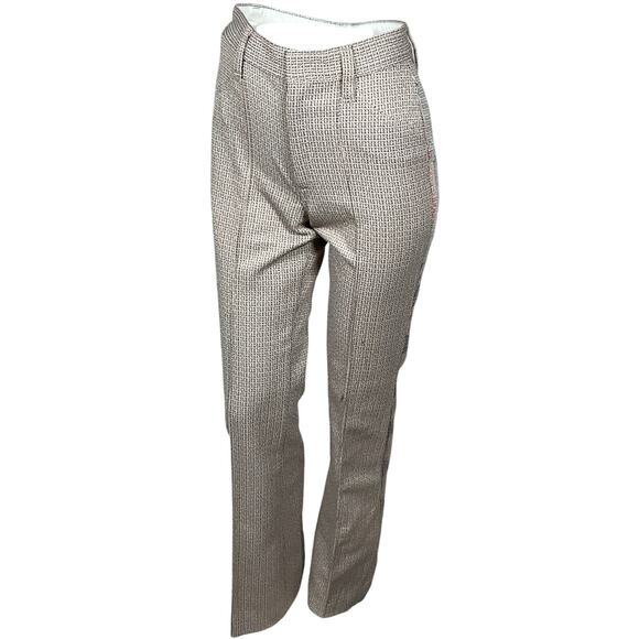 Vintage 50's H Bar C California Ranchwear Khaki Tweed pants sz 26" - Picture 3 of 9